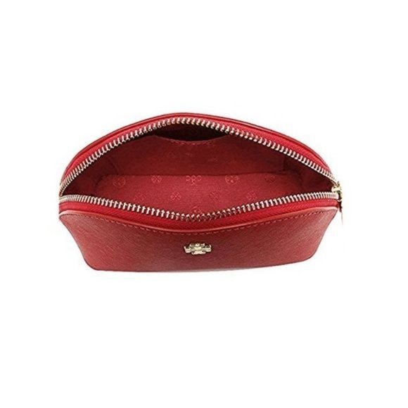 Tory Burch York Leather Beautiful Makeup Bag NWT - Picture 3 of 5